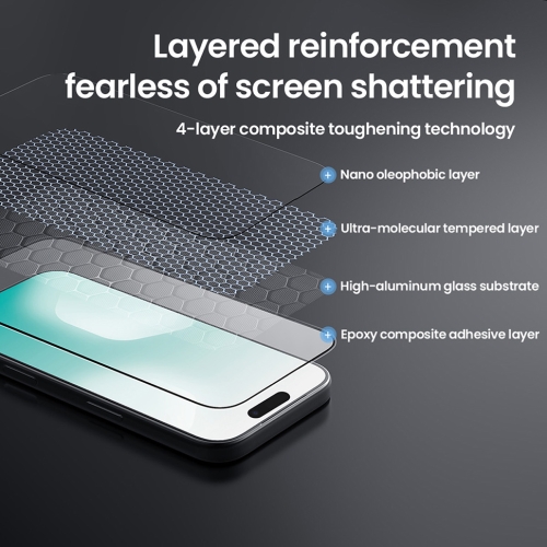 Nillkin стекло для iPhone 17 Pro Max, CP+PRO Narrow border Black