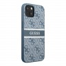 Чехол Guess 4G Stripe printed logo Hard для iPhone 13, синий