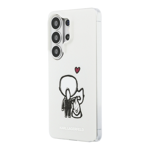 Karl Lagerfeld для Galaxy S26 Ultra чехол IML Sketch Karl & Choupette Back Hard Transparent (MagSafe)