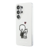 Karl Lagerfeld для Galaxy S26 Ultra чехол IML Sketch Karl & Choupette Back Hard Transparent (MagSafe)