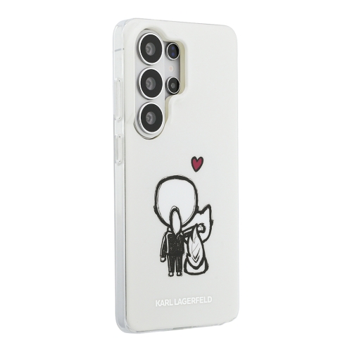 Karl Lagerfeld для Galaxy S26 Ultra чехол IML Sketch Karl & Choupette Back Hard Transparent (MagSafe)