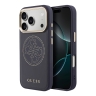 Guess для iPhone 17 Pro чехол PU with Perforated 4G logo Metal camera Hard Blue (MagSafe)