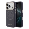 Guess для iPhone 17 Pro чехол PU with Perforated 4G logo Metal camera Hard Blue (MagSafe)