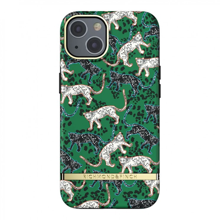 Чехол Richmond & Finch Green Leopard для iPhone 13