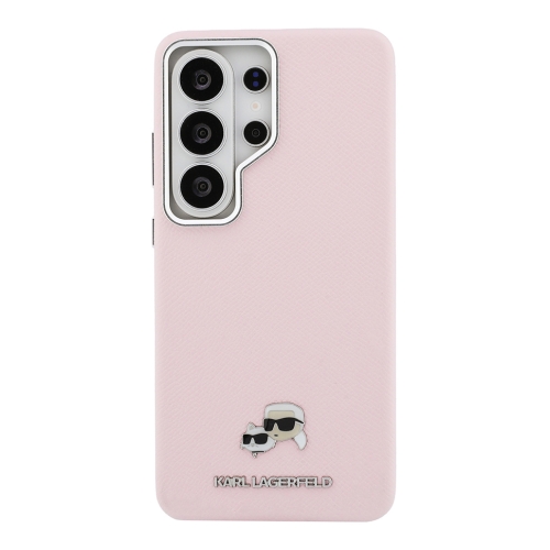 Karl Lagerfeld для Galaxy S26 Ultra чехол PU Saffiano FW Karl&Choup Heads metal &Cam Hard Pink (MagSafe)