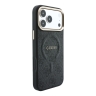 Guess для iPhone 18 Pro/17 Pro чехол PU 4G Classic metal logo Gold camera Hard Black (MagSafe)