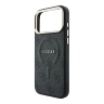 Guess для iPhone 18 Pro/17 Pro чехол PU 4G Classic metal logo Gold camera Hard Black (MagSafe)