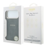 Guess для iPhone 18 Pro/17 Pro чехол PU 4G Classic metal logo Gold camera Hard Black (MagSafe)