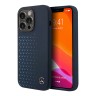 Чехол Mercedes Liquid Silicone Stars Horyzontal Hard для iPhone 14 Pro, синий