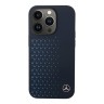 Чехол Mercedes Liquid Silicone Stars Horyzontal Hard для iPhone 14 Pro, синий