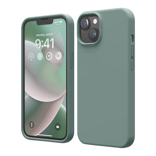 Чехол Elago Soft Silicone для iPhone 14, Midnight Green