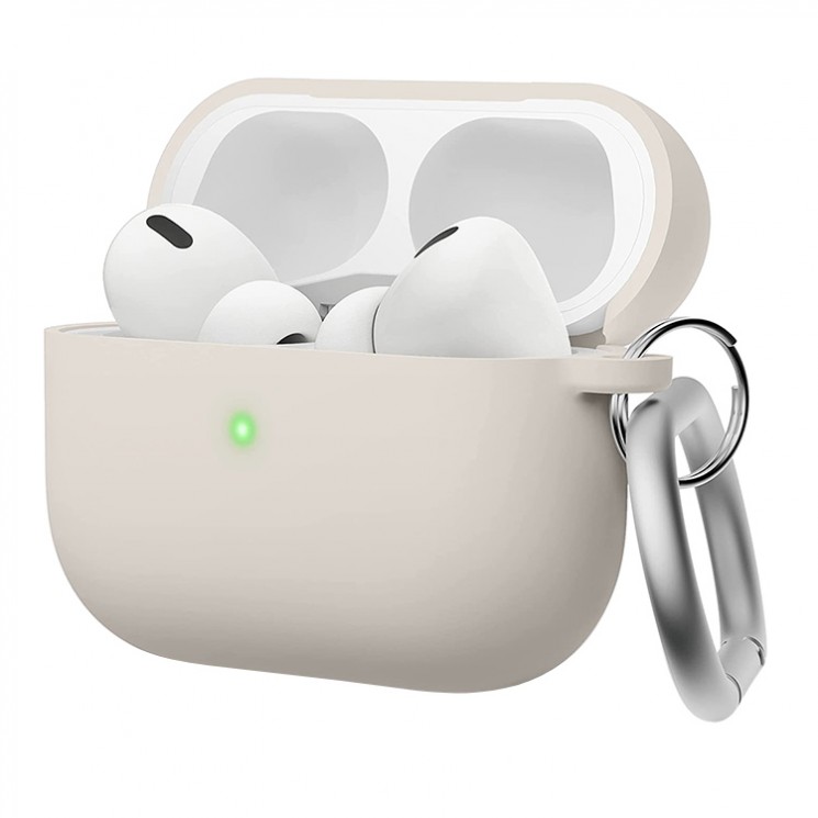 Чехол Elago Liquid Hang case для AirPods Pro 2 (2022), бежевый