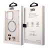 Чехол Lagerfeld Karl&Choupette Hard для iPhone 13 Pro, розовый (MagSafe)