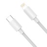Кабель Baseus Simple Wisdom Data Cable Kit Type-C/Lightning PD 20W (1.5 м), белый (2 шт)