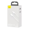 Кабель Baseus Simple Wisdom Data Cable Kit Type-C/Lightning PD 20W (1.5 м), белый (2 шт)
