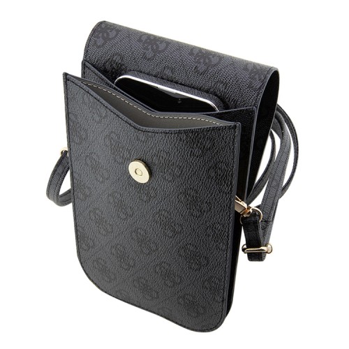 Сумка Guess Wallet Bag 4G Stripes для смартфонов, черная