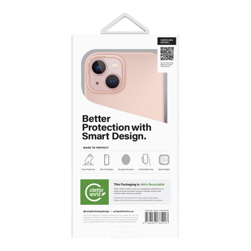 Uniq для iPhone 15 чехол LINO Pink (Magsafe)