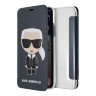 Чехол Karl Lagerfeld Iconic Karl Booktype для iPhone X/XS, синий