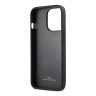 BMW для iPhone 15 Pro чехол Signature Leather Logo imprint Hard Black