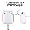 Чехол Elago Silicone Duo для AirPods 2 (wireless), розовый с крышками White и Pastel Blue