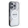AMG для iPhone 16 Pro чехол PC/TPU Double layer Rhombs White/Red (MagSafe)
