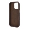Guess для iPhone 16 Pro Max чехол PU-кожа 4G Plate metal logo Brown (MagSafe)