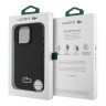 Lacoste для iPhone 16 Pro Max чехол PC/TPU&PVC iconic Woven logo Black (MagSafe)