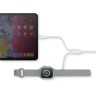 Energea ЗУ для Apple Watch Bazic GoCharge Deuce 2in1 кабель USB-C to Lightning +AW chager 1.8m White