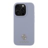 Guess для iPhone 16 Pro Max чехол PU Grained leather Small 4G metal logo Hard Purple (MagSafe)