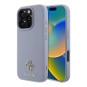 Guess для iPhone 16 Pro Max чехол PU Grained leather Small 4G metal logo Hard Purple (MagSafe)