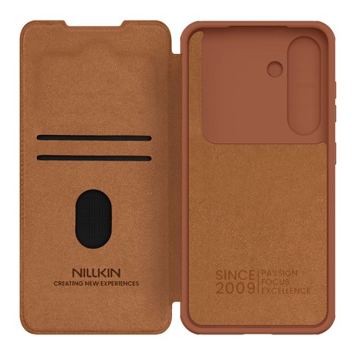 Nillkin для Galaxy S25+ чехол QIN Pro Booktype Brown