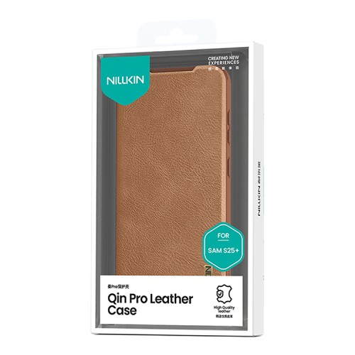 Nillkin для Galaxy S25+ чехол QIN Pro Booktype Brown