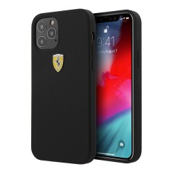 Чехол Ferrari On Track Liquid Silicone для iPhone 12 | 12 Pro, черный