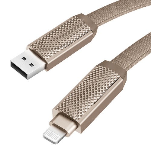 Energea Кабель Bazic GoCharge AluCable 4-in-1 (In USB-A/C, Out USB-C/Lightning) 60W Gold 1.0m