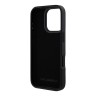 Karl Lagerfeld для iPhone 16 Pro чехол Cardslot PU Grained leather Metal Signature Hard Black