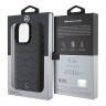 Mercedes для iPhone 16 Pro чехол Leather Waves Metal logo Hard Antracite Grey
