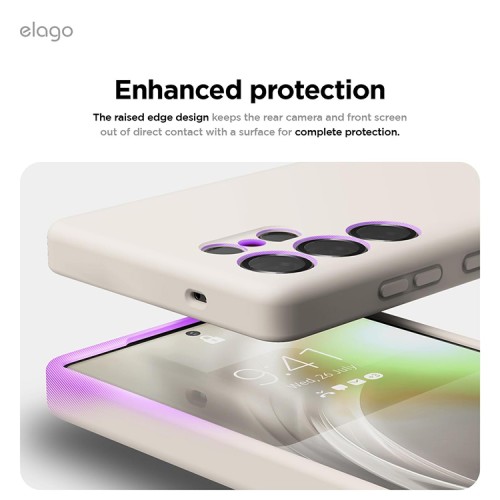 Elago для Galaxy S25 Ultra чехол Soft silicone (Liquid) Stone