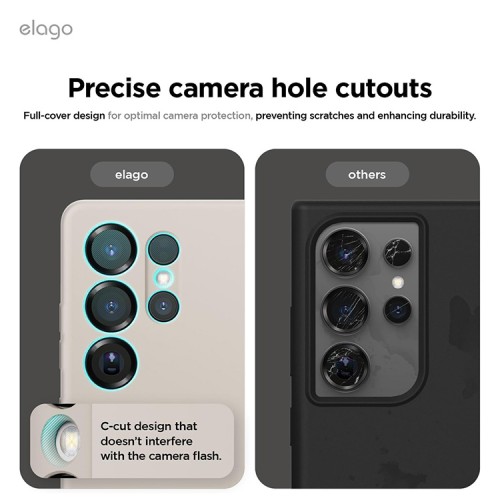 Elago для Galaxy S25 Ultra чехол Soft silicone (Liquid) Stone