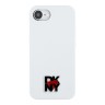 DKNY для iPhone 16e чехол Liquid silicone Heart Metal logo Hard White (MagSafe)