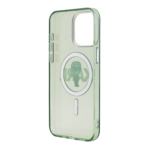 Karl Lagerfeld для iPhone 15 Pro Max чехол PC/TPU Sketch Karl Ikonik Khaki (MagSafe)