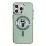 Karl Lagerfeld для iPhone 15 Pro Max чехол PC/TPU Sketch Karl Ikonik Khaki (MagSafe)