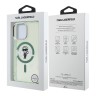 Karl Lagerfeld для iPhone 15 Pro Max чехол PC/TPU Sketch Karl Ikonik Khaki (MagSafe)