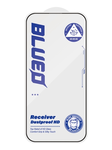 BlueO стекло для iPhone 17 Pro Max/16 Pro Max, Large arc Anti-Dust with Dustproof receiver Black