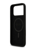 Guess для iPhone 17 Pro Max чехол Liquid silicone with 4G Diamond metal logo Hard Black (MagSafe)