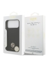 Guess для iPhone 17 Pro Max чехол Liquid silicone with 4G Diamond metal logo Hard Black (MagSafe)