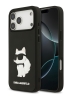 Karl Lagerfeld для iPhone 17 Pro чехол 3D Rubber NFT Choupette Hard Black