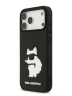 Karl Lagerfeld для iPhone 17 Pro чехол 3D Rubber NFT Choupette Hard Black