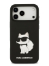Karl Lagerfeld для iPhone 17 Pro чехол 3D Rubber NFT Choupette Hard Black