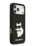 Karl Lagerfeld для iPhone 17 Pro чехол 3D Rubber NFT Choupette Hard Black