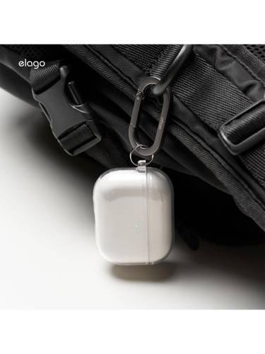 Elago для AirPods Pro 3 чехол Clear Hang case Aqua Blue